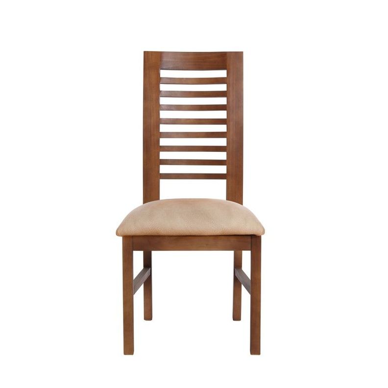 Juego De Comedor Sevilla 2 Sillas Salamanca + 2 Bancas Cuero Kentucky Beige-3