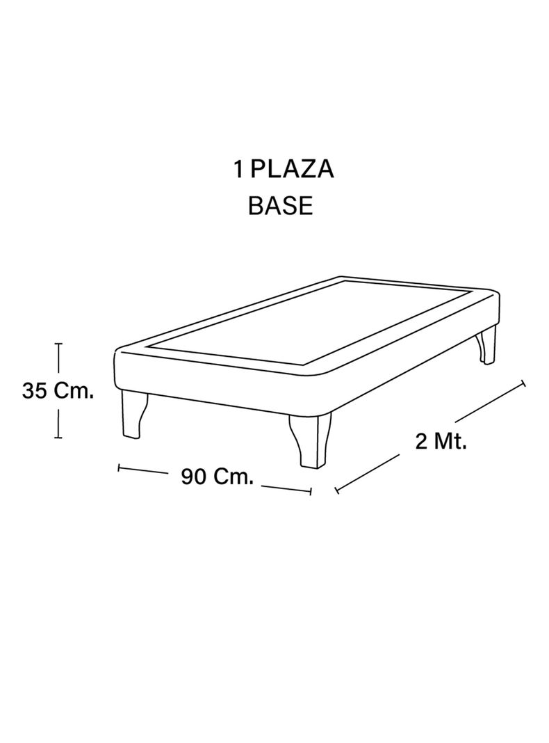 BASE EUROPEA ZEN  TELA GRIS 1 PZA-2