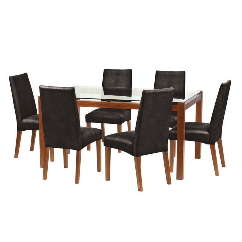 Juego De Comedor Barcelona 1600X1000 S/Cadiz Cuero Negro-0