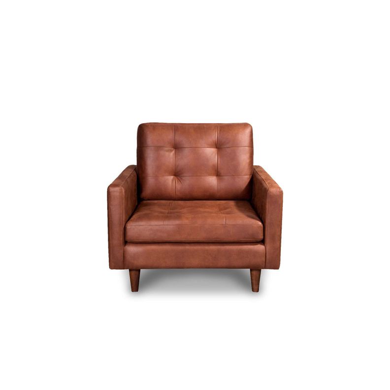 Sofa Napoles 1 Cuerpo Cuero Kentucky Cafe Claro-0
