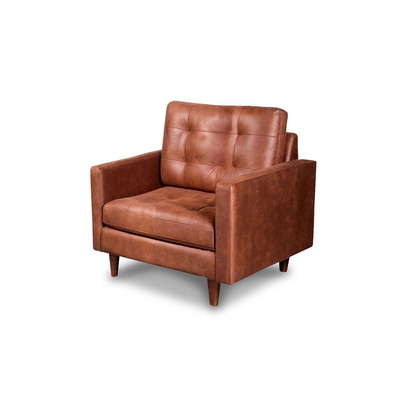 Sofa Napoles 1 Cuerpo Cuero Kentucky Cafe Claro-2