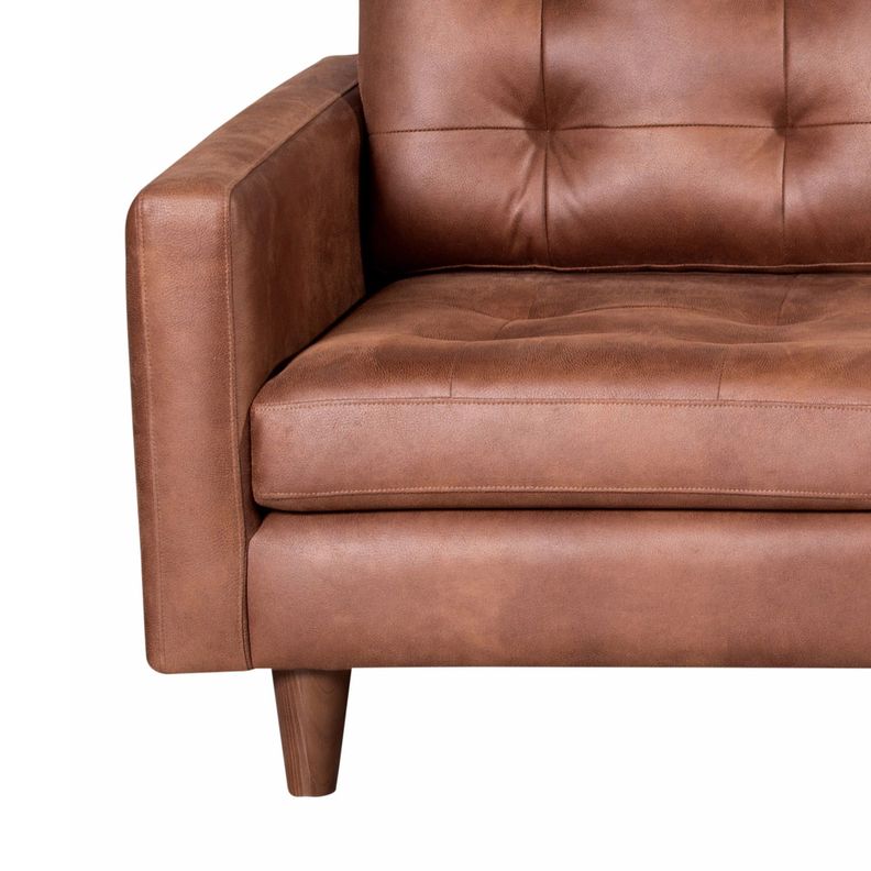 Sofa Napoles 1 Cuerpo Cuero Kentucky Cafe Claro-3