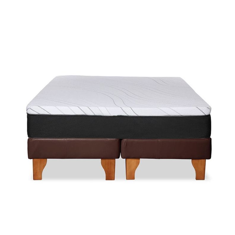 Cama Zen Top Foam Visco Pu Chocolate 2Pza-5