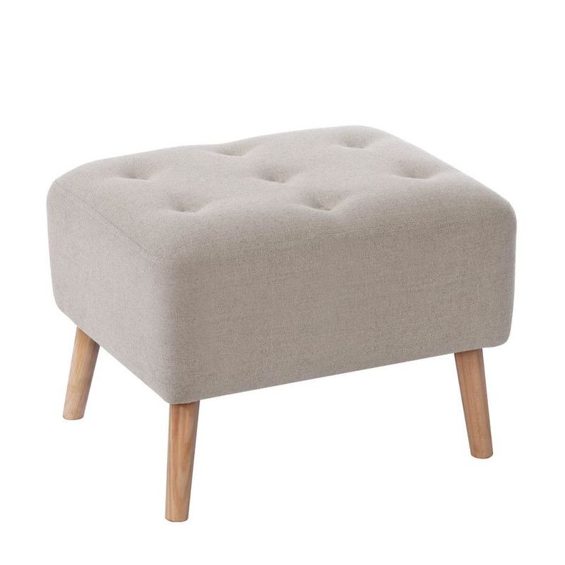 Pouf Lyon Lino Blanco-0