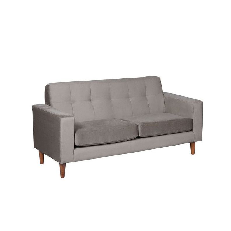 Sofa Salerno 2C Tela  Velvet  Gris-1