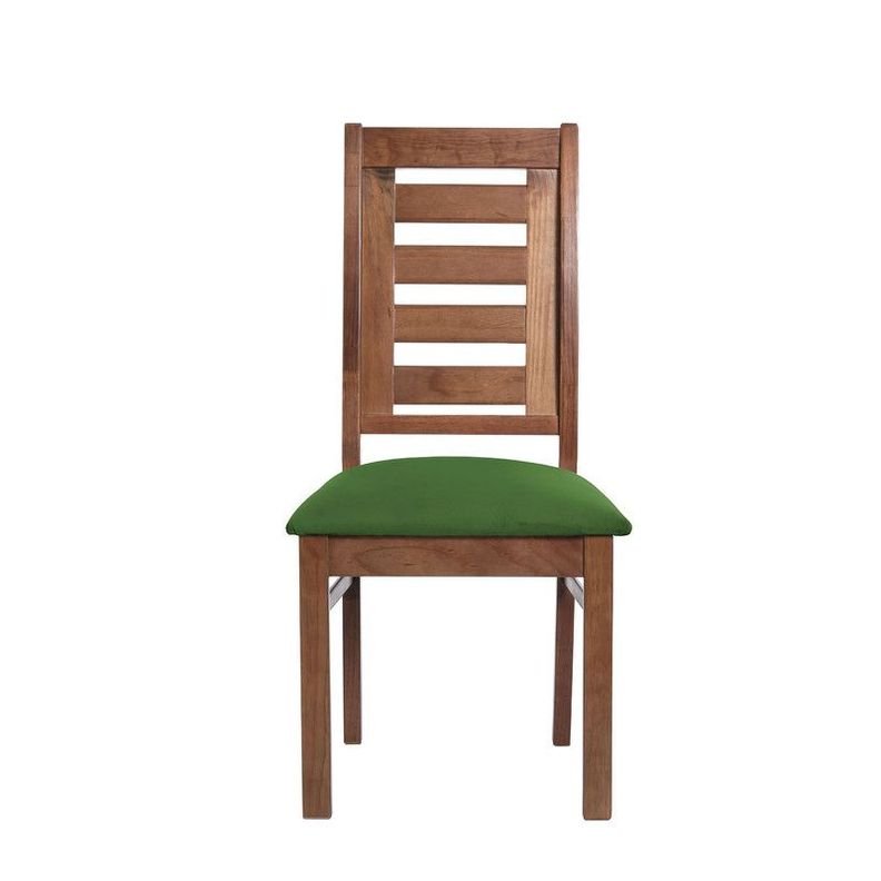 Juego De Comedor Sevilla 2 Sillas Murcia + 2 Bancas Tela Velvet Verde-3