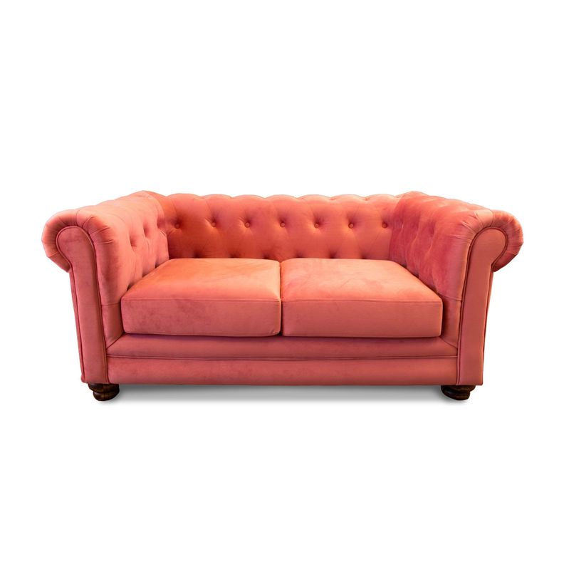 SOFA FLORENCIA 2C TELA VELVET PALO ROSA-0