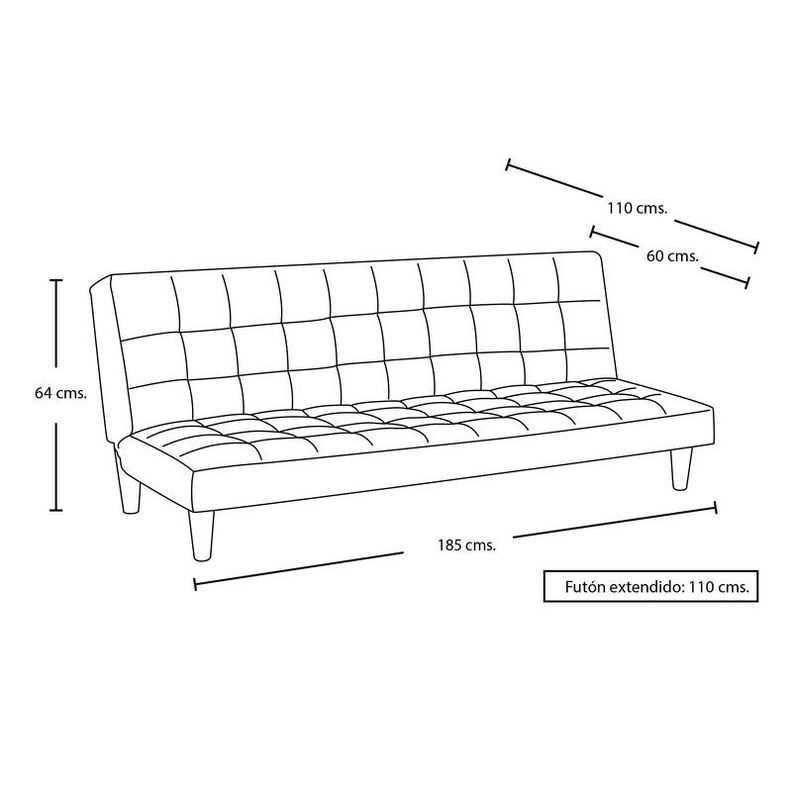 FUTON TURIN  TELA VELVET PALO ROSA-4