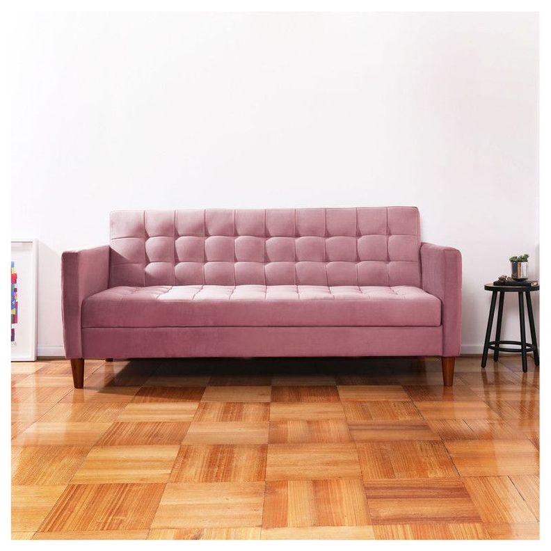 FUTON GENOVA  TELA VELVET PALO ROSA