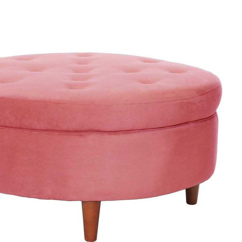 Pouf Paris Tela Velvet Palo Rosa-1