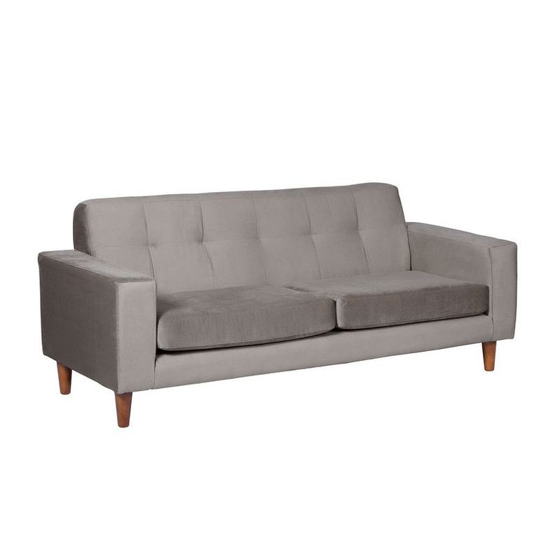 Sofa Salerno 3C Tela  Velvet  Gris-1