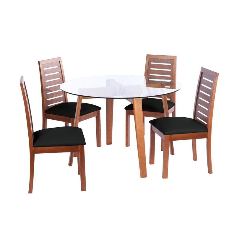 Juego De Comedor Valencia S/Tenerife Pu Negro-0
