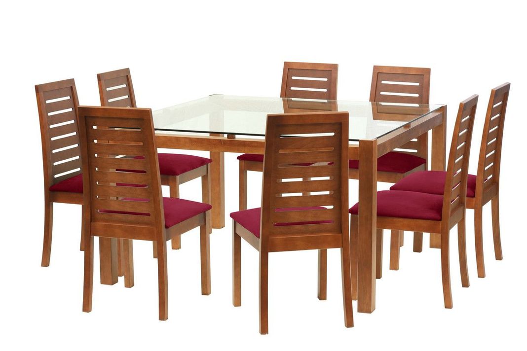 Juego De Comedor Barcelona 1400X1400 S/Tenerife Tela Burdeo-0