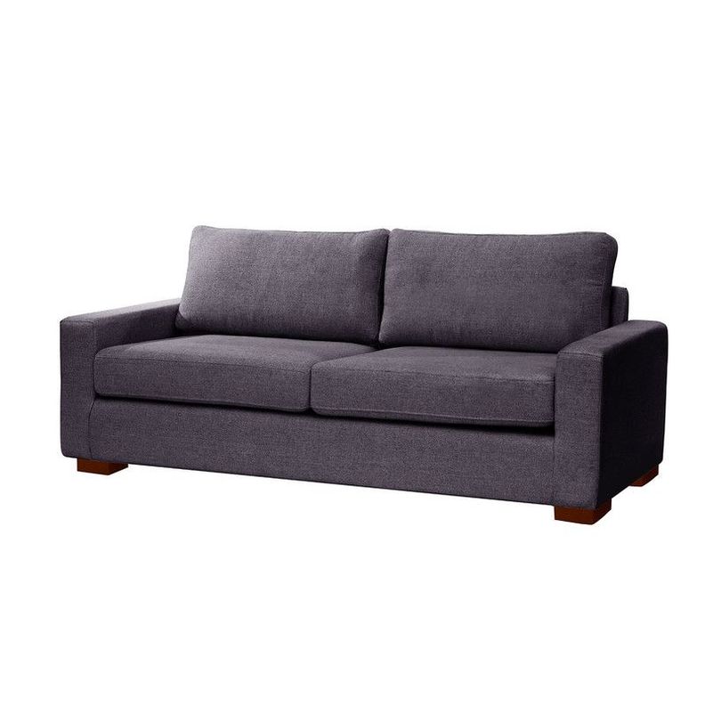 Sofa Cama Livorno 2Pl Lino Gris Oscuro-3
