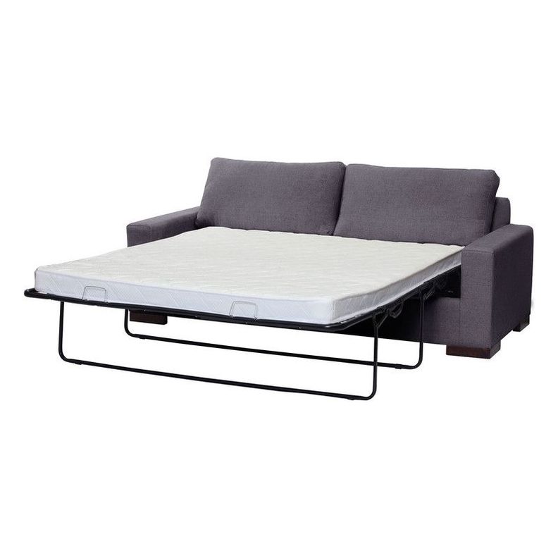 Sofa Cama Livorno 2Pl Lino Gris Oscuro-0