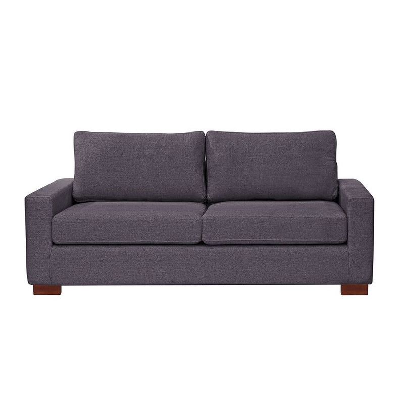 Sofa Cama Livorno 2Pl Lino Gris Oscuro-1
