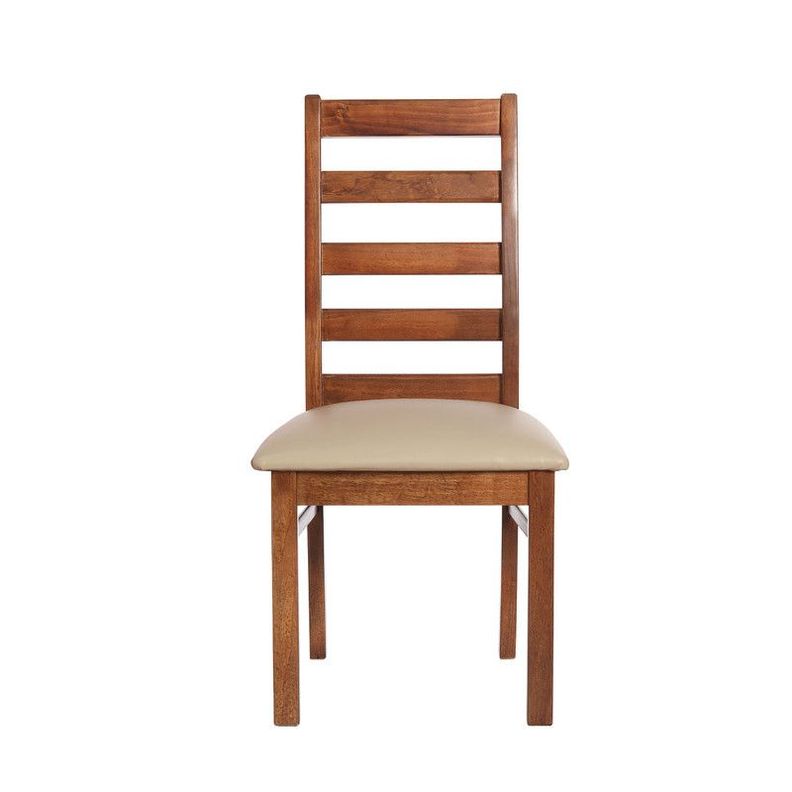 Juego De Comedor Sevilla 2 Sillas Burgos + 2 Bancas Pu Beige-3