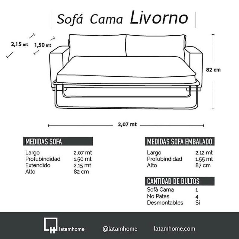 Sofa Cama Livorno 2Pl Tela Velvet Verde-4