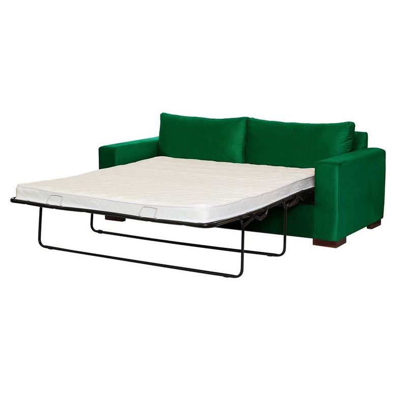 Sofa Cama Livorno 2Pl Tela Velvet Verde-0