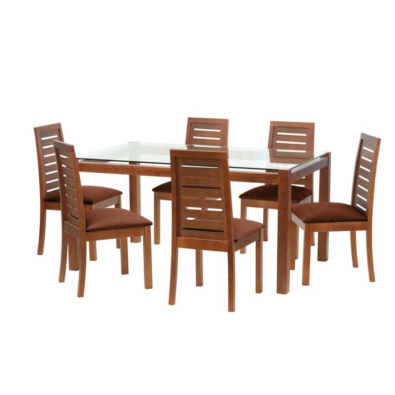 Juego De Comedor Barcelona 1600X1000 S/Tenerife Tela Chocolate-0
