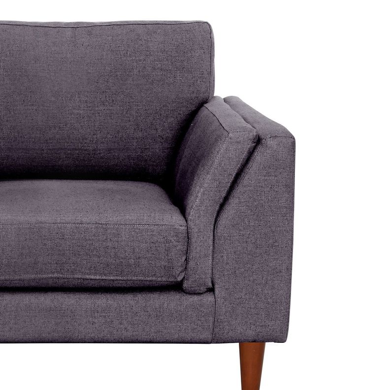 Sofa Milan 1C Con Resortes Pocket Lino Gris Oscuro-2
