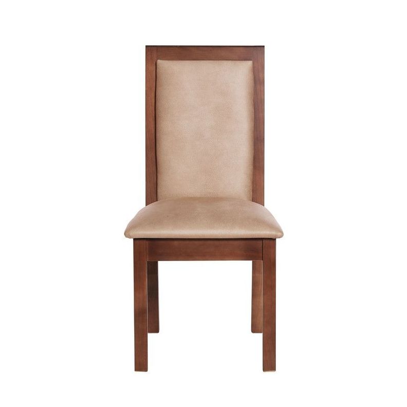 Juego De Comedor Sevilla 2 Sillas Girona + 2 Bancas Cuero Kentucky Beige-3