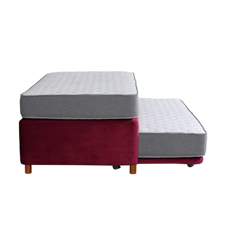 CAMA NIDO ZEN BEST TELA BURDEO 1 1/2 PZA-2