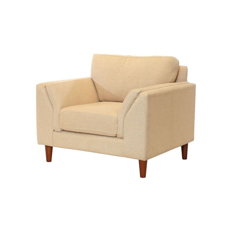 Sofa Milan 1C Con Resortes Pocket Lino Natural-1