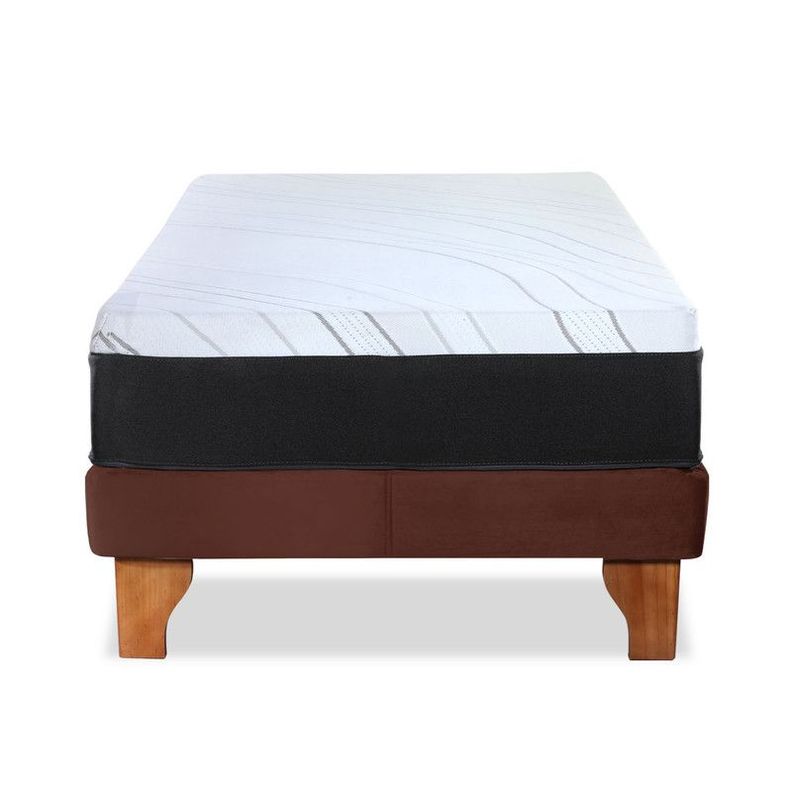 CAMA ZEN TOP SPRING  SOFT TELA CHOCOLATE 1 1/2PZA-1