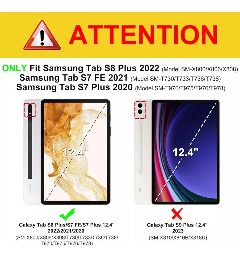 Carcasa Funda Elegante Para Samsung Tab S7 Fe De 12.4-1