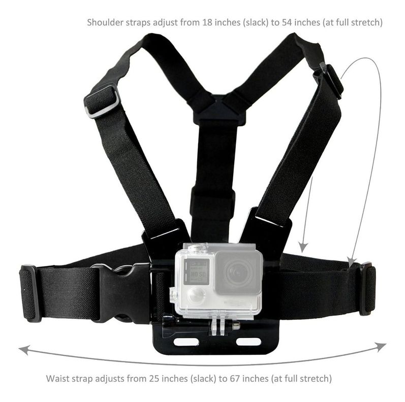 Arnes De Pecho Pechera Para Gopro 12 11 10 9 8 7 Resistente-3
