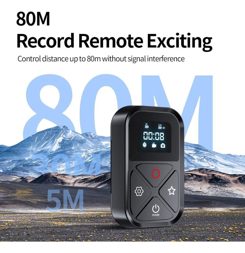 Control Remoto Smart Wifi Telesin Para Gopro 12 11 10 9 Max-4