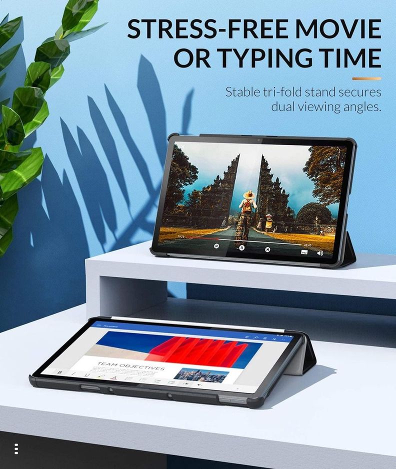 Carcasa Smart + Lámina Vidrio Para Lenovo Tab P11 (tb-j606)-8