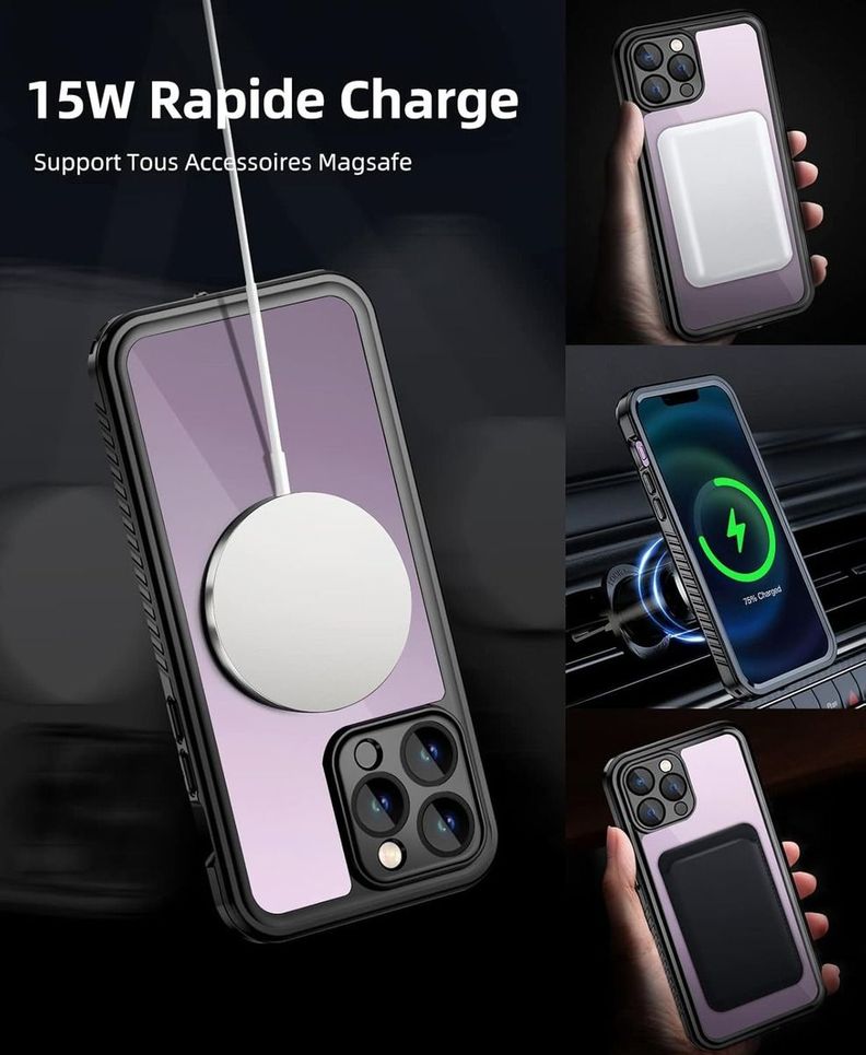 Carcasa 360 Sumergible Agua Outdoor Para iPhone 14 Pro Max-6