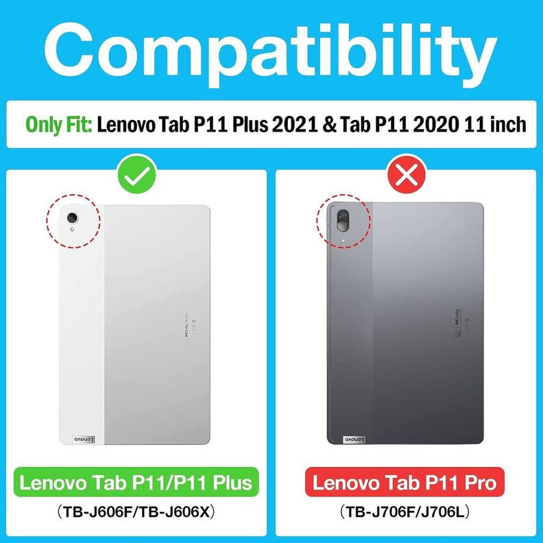 Carcasa Smart Cover Elegante Para Lenovo Tab P11 Tb-j606f-1