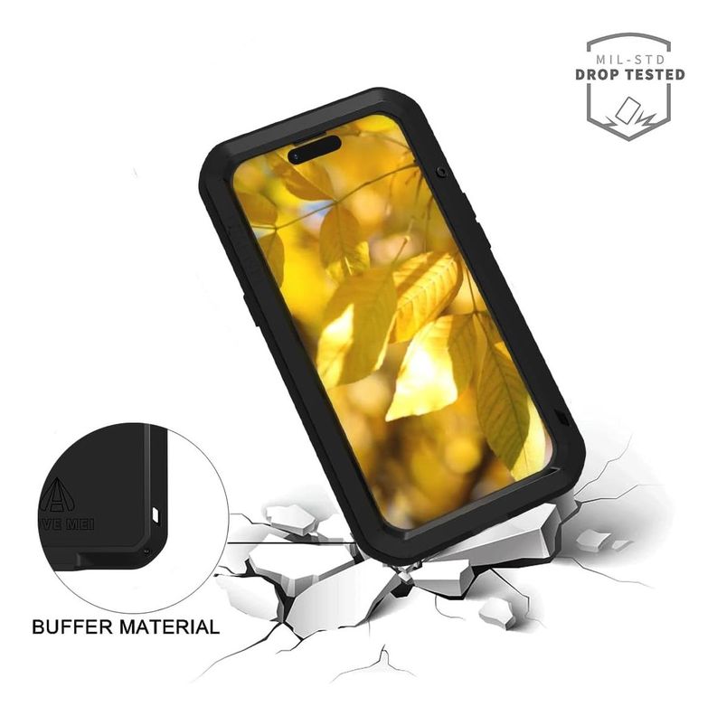 Carcasa Blindada Love Mei Armadura Para iPhone 15-3