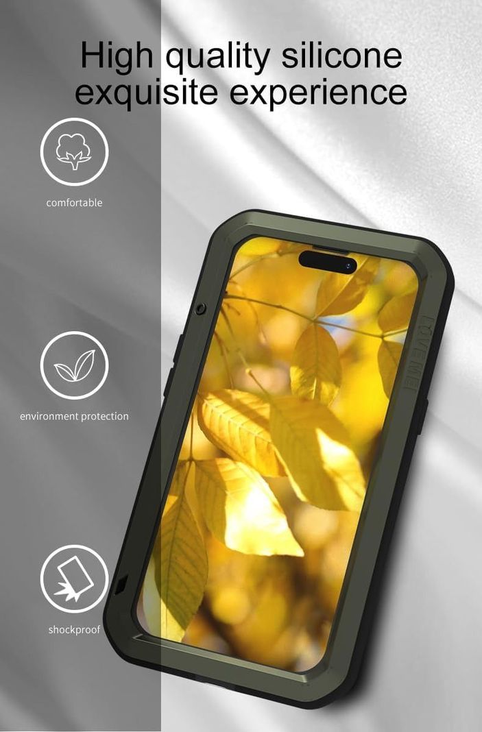 Carcasa Blindada Love Mei Armadura Para iPhone 15-7