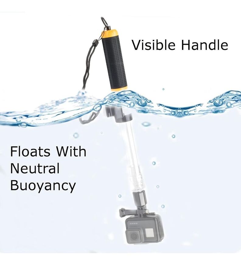 Baston Flotador Extensible Para Gopro 12 11 Max + Correa-3