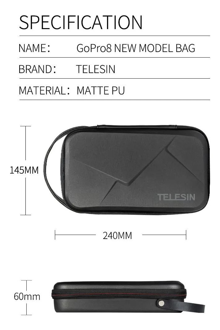 Bolso Transporte Antigolpes Para Gopro Max Hero 12 11 10-7