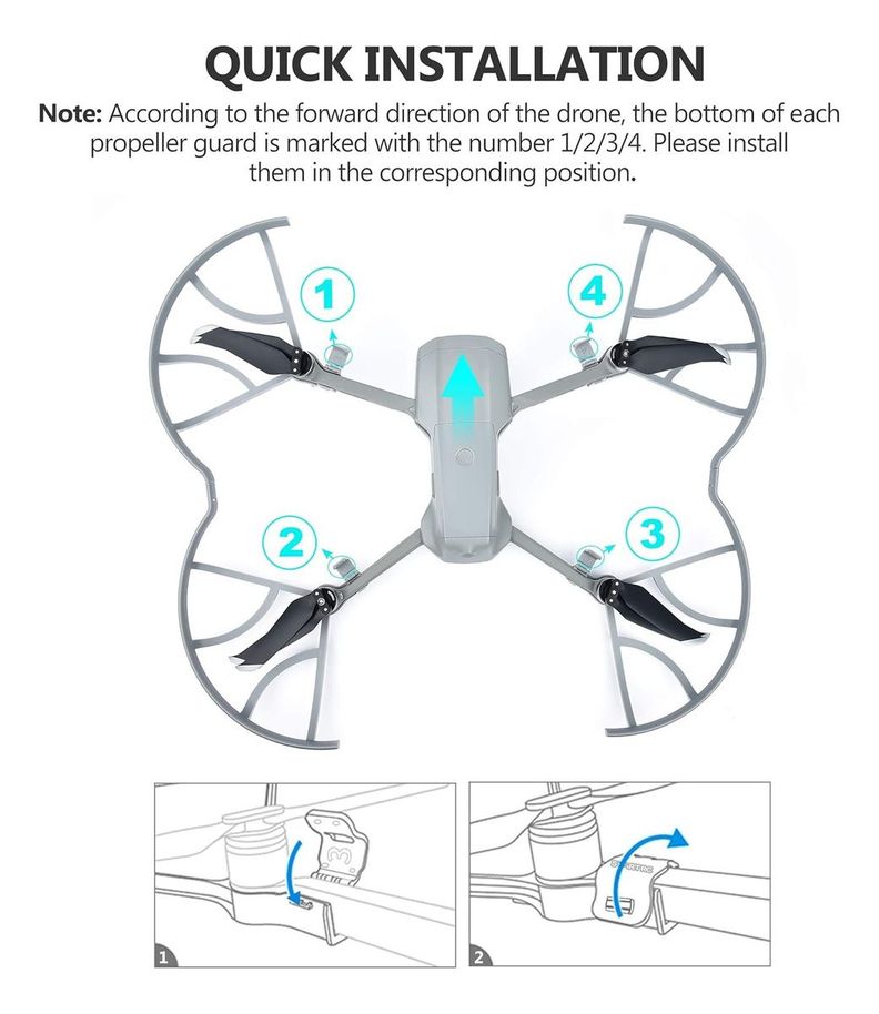 Protector De Hélices Para Drone Dji Air 2s / Mavic Air 2-3
