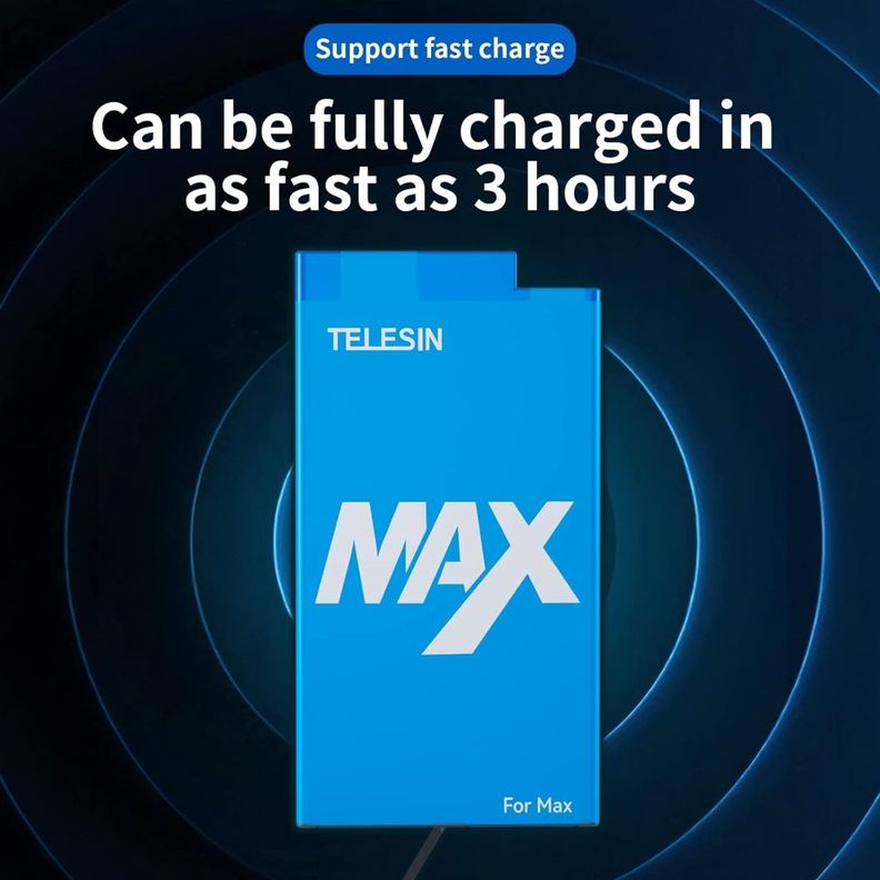 Batería Para Gopro Max (1600mah) Telesin Nueva-5