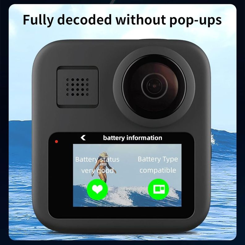 Batería Para Gopro Max (1600mah) Telesin Nueva-7