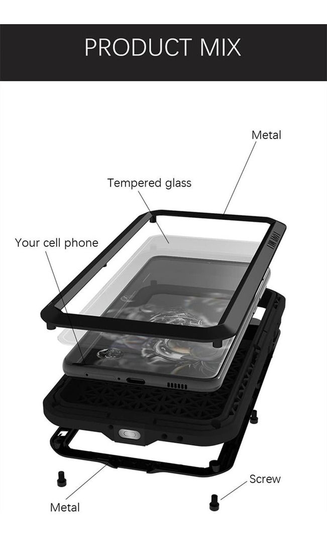 Carcasa Blindada Armadura Love Mei Para Samsung S21 Fe 5g-1