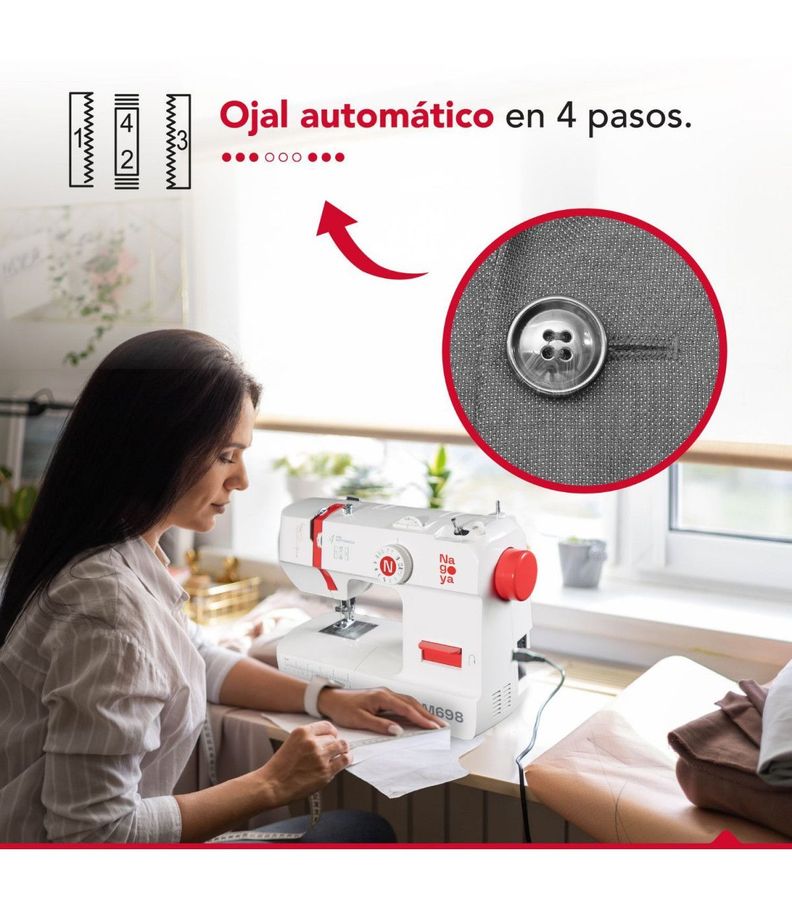 Maquina de Coser 12 Puntadas Nagoya SM 698-4