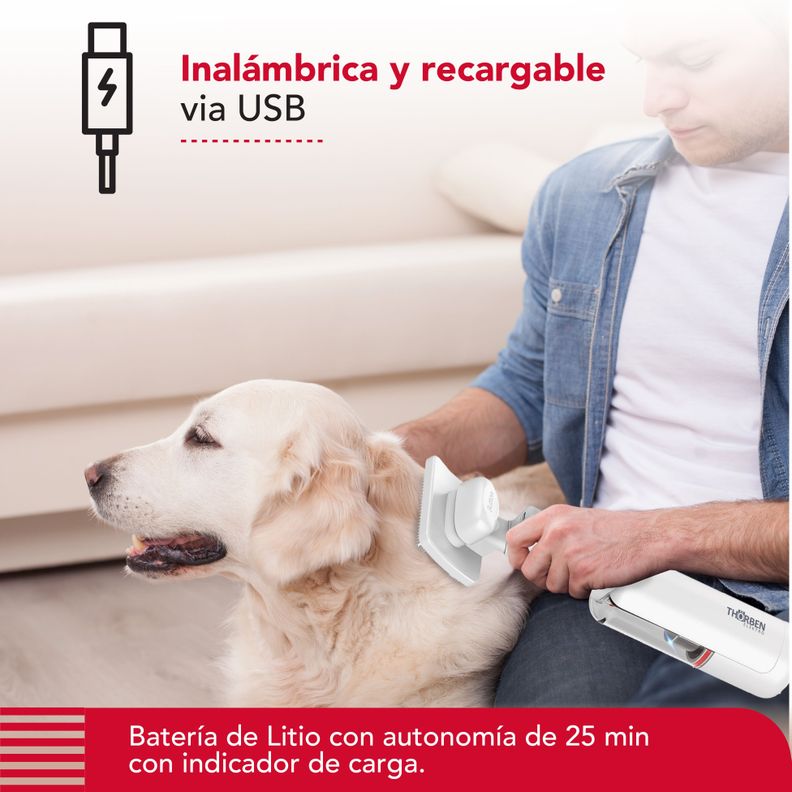 Cepillo & Aspiradora Thor Cordless Usb Pet Vac-5