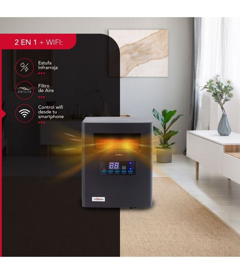 Estufa Infrarroja Thor Green 1500W Wifi-4