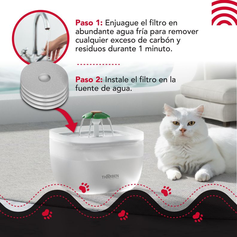 Filtro fuente de Agua Thor 4 Filter Water Fountain-2