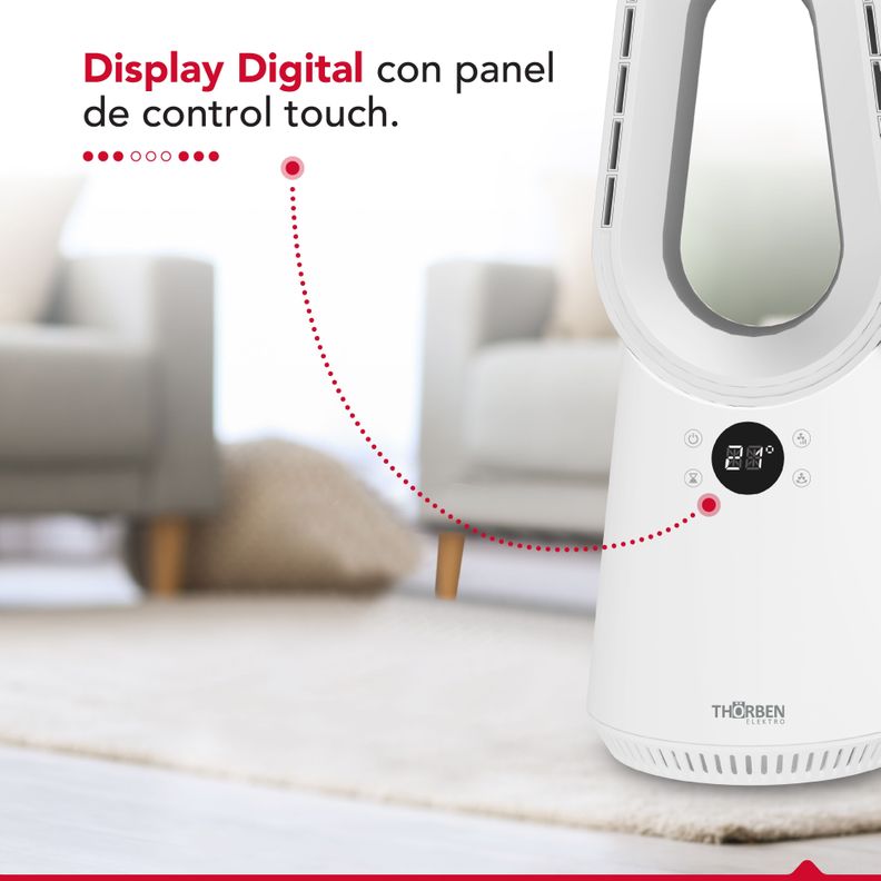 Ventilador Mesa Sin Aspas Digital Thor Bladeless DigiFan-3