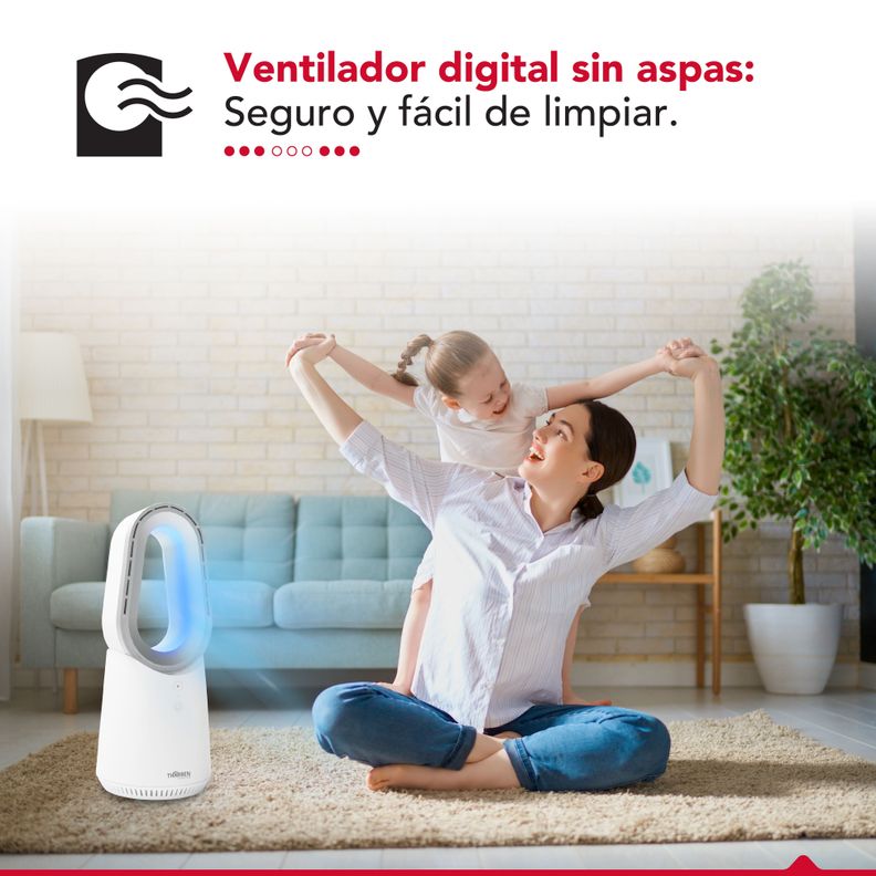 Ventilador Mesa Sin Aspas USB Thor Bladeless LedFan-2