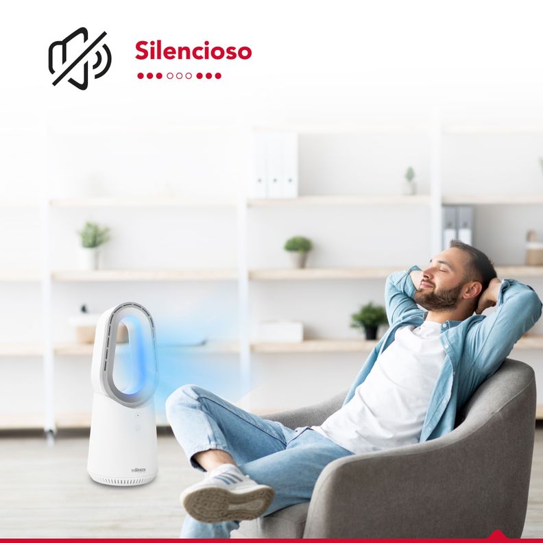 Ventilador Mesa Sin Aspas USB Thor Bladeless LedFan-6